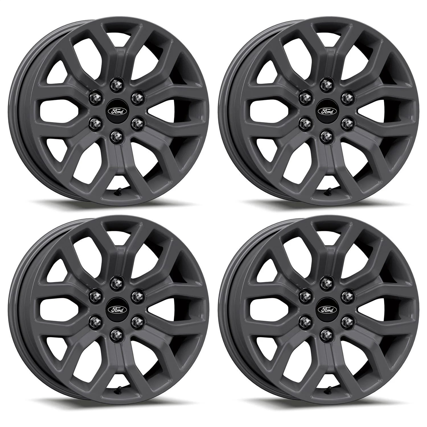 Ford Racing M-1007K-1875G - 15-22 F-150 18x7.5in Matte Gray Wheel Kit