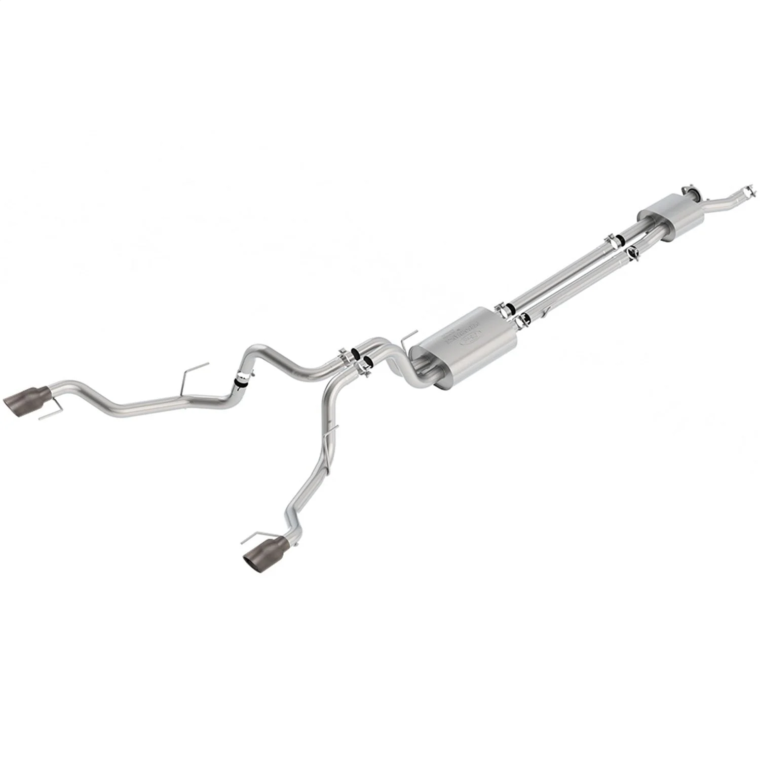 Ford Racing M-5200-F15RSCF - 2017 F150 Raptor 3.5L Sport Cat-Back Exhaust System Dual Rear Exit w/ Carbon Fiber Tips