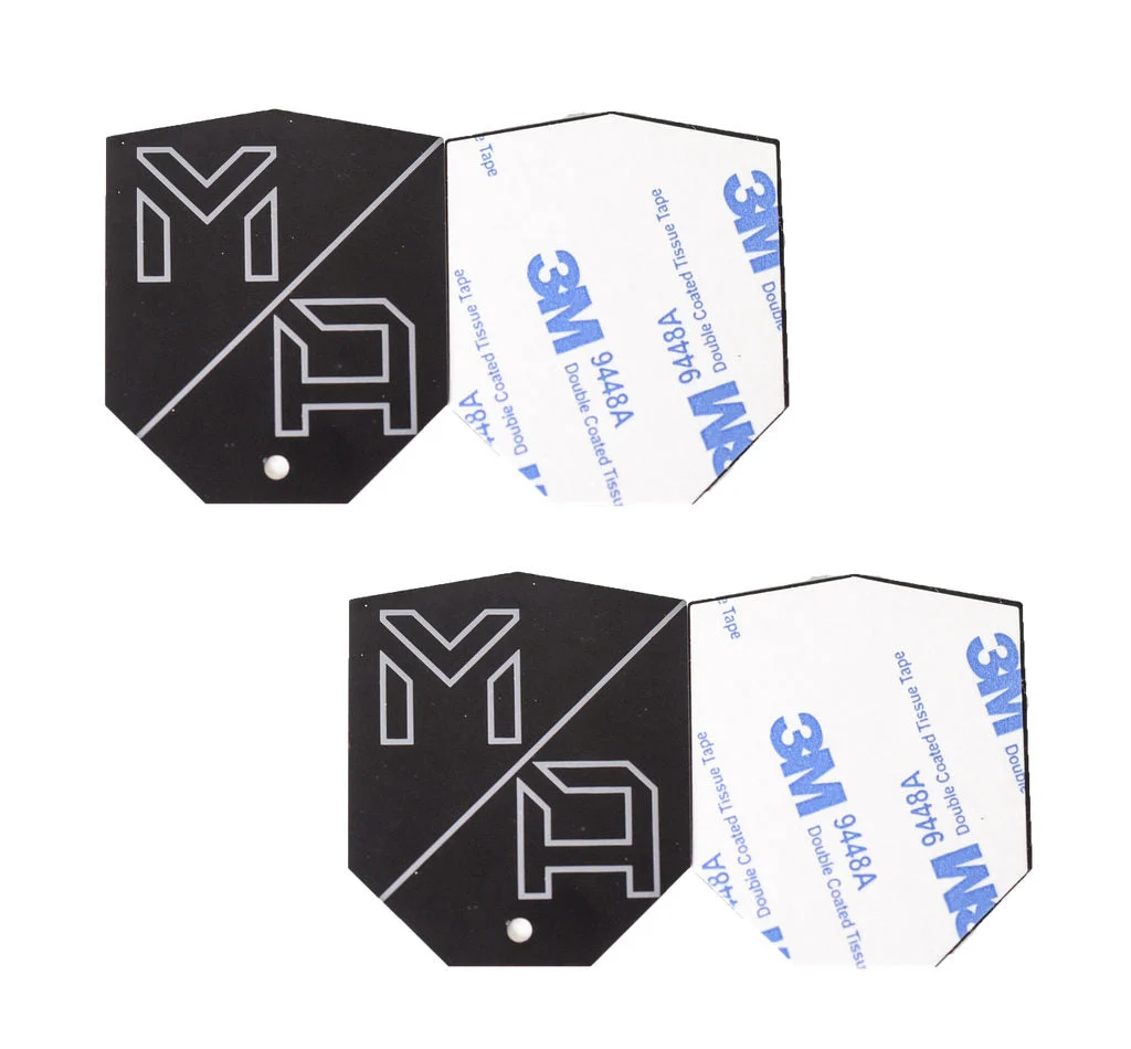 Mob Armor MOBN-PL-ACC - Mounting Disc - Stick-On - Shield Shape - Mobile Phone Size - Device Side - Steel - Black - Pair
