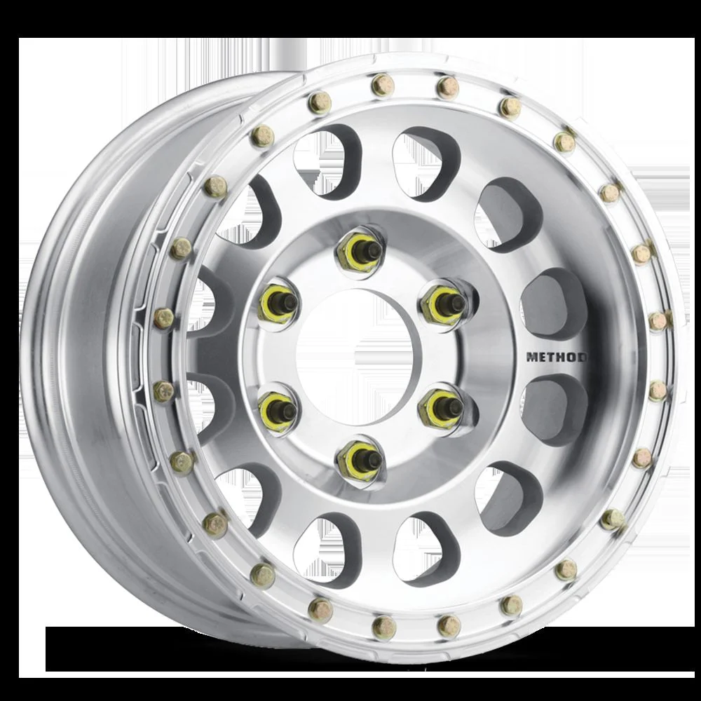Method Wheels MR10379055312BR - Aluminum Wheels 17x9 Beadlock MR103 Bolt Pattern 5 On 139.7 Offset -12 Lip Size 2.76 Raw Machined Method