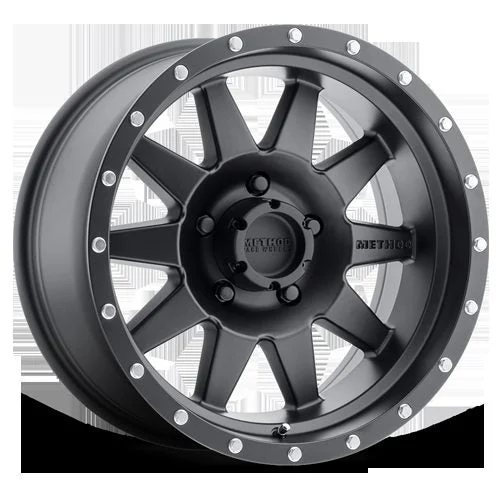 Method Wheels MR30157012506N - Method MR301 The Standard 15x7 -6mm Offset 5x4.5 83mm CB Matte Black Wheel