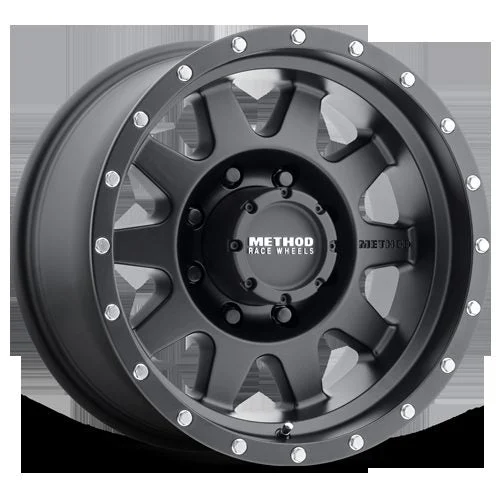 Method Wheels MR30167080500 - Aluminum Wheels 16x7 The Standard MR301 Bolt Pattern 8 On 165.1 Offset 0 Lip Size 1.69 Matte Black MB Method
