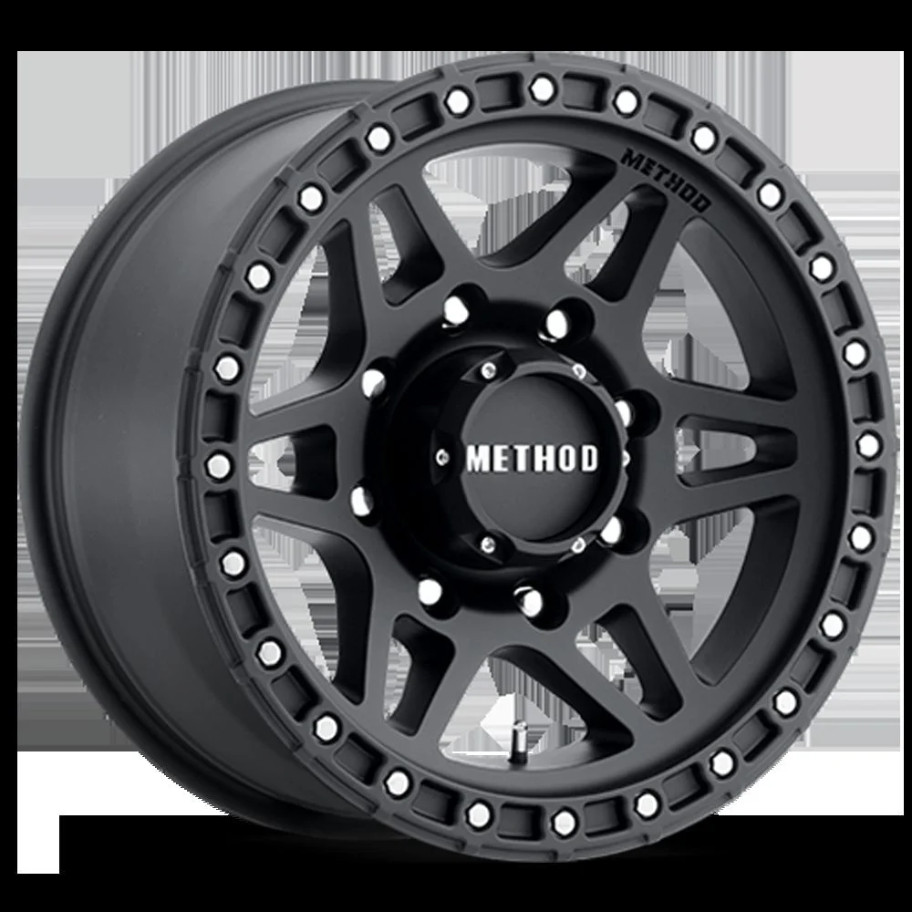 Method Wheels MR31278580500 - Method MR312 17x8.5 0mm Offset 8x6.5 130.81mm CB Matte Black Wheel