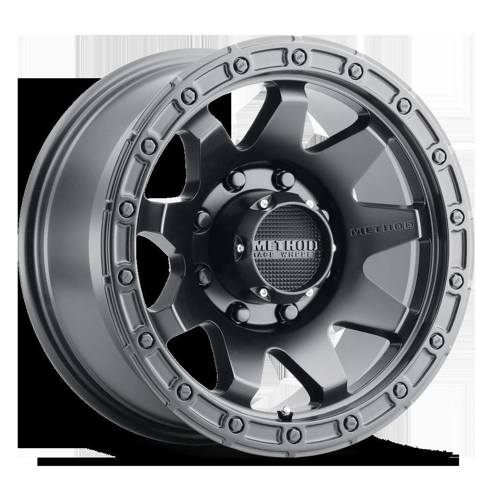 Method Wheels MR31789080518 - Method MR317 18x9 +18mm Offset 8x6.5 130.81mm CB Matte Black Wheel