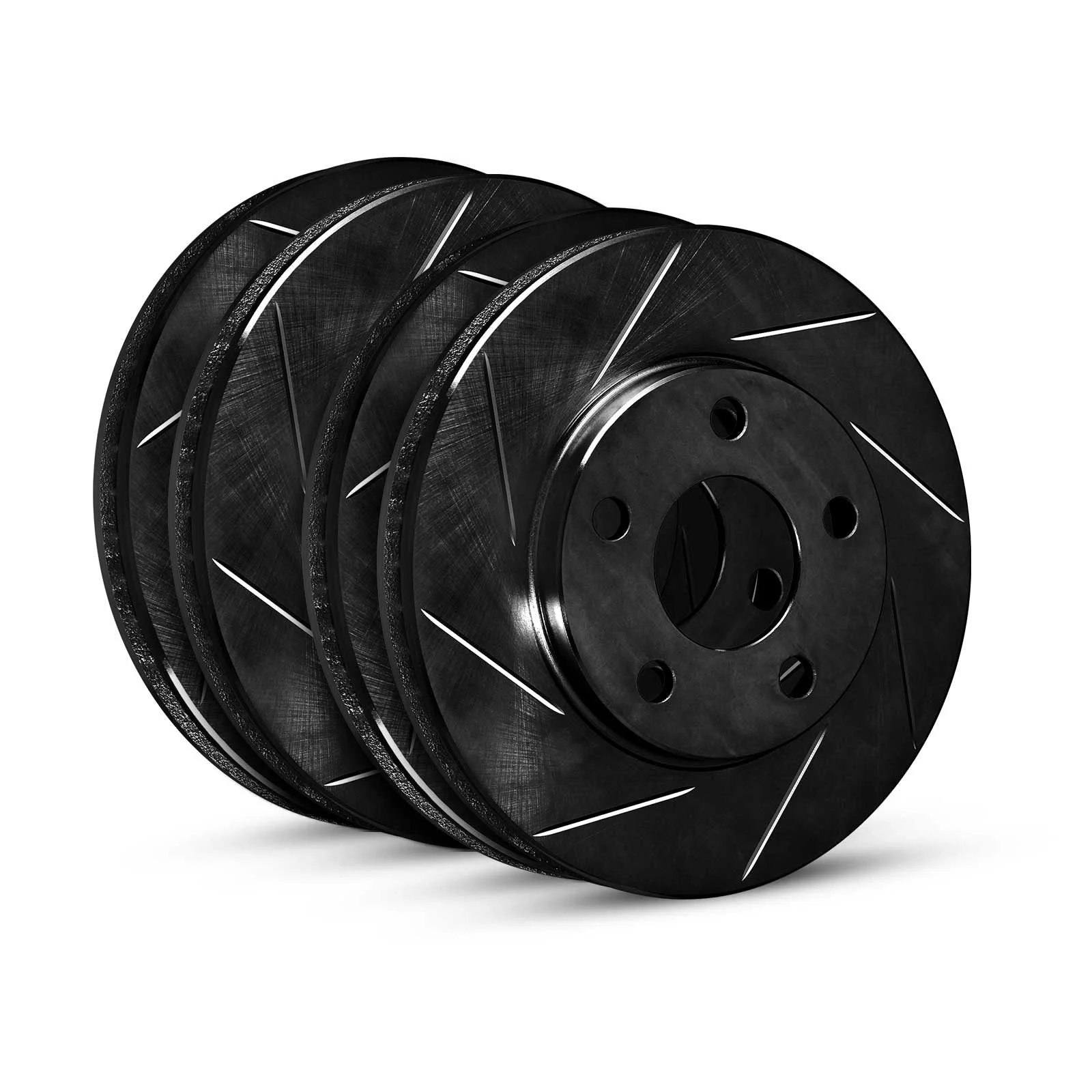 R1 Concepts WCPN2-40141 - Brake Rotor- Slotted - Black