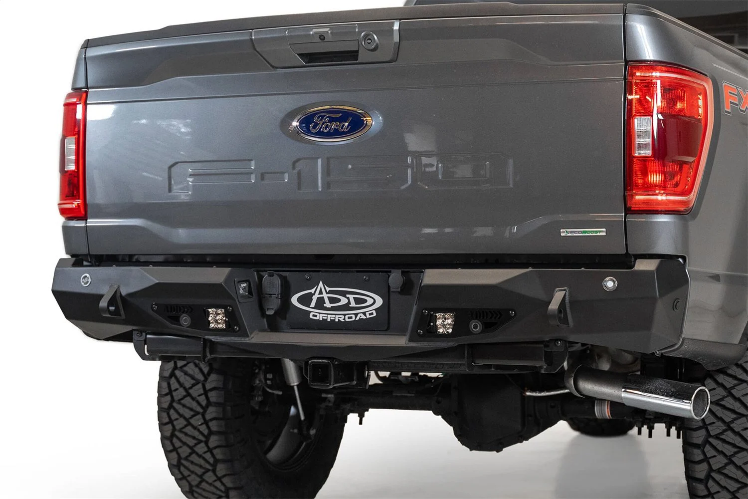 Addictive Desert Designs R191231280103 - 2021 Ford F-150 Stealth Fighter Rear Bumper w/ Back up Sensors