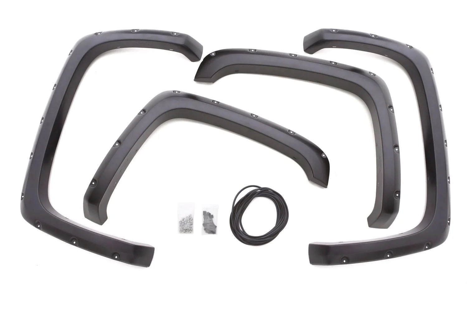 Lund RX109S - 07-13 GMC Sierra 1500 RX-Rivet Style Smooth Elite Series Fender Flares - Black (4 Pc.)