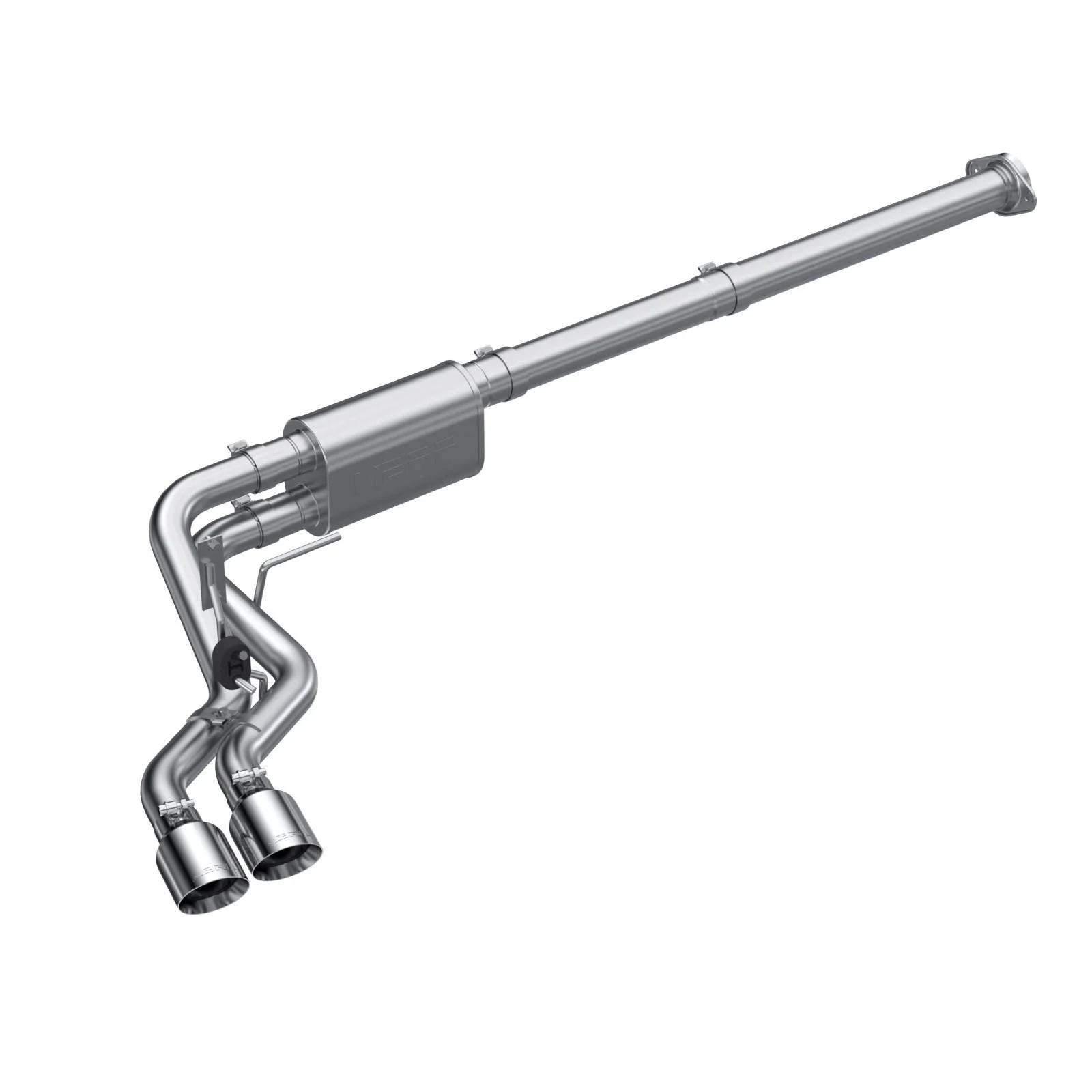 MBRP S5217304 - 3 inch Cat-Back 2.5 inch Dual Pre-Axle (Race Profile) 21-Up F-150 T304 Stainless Steel