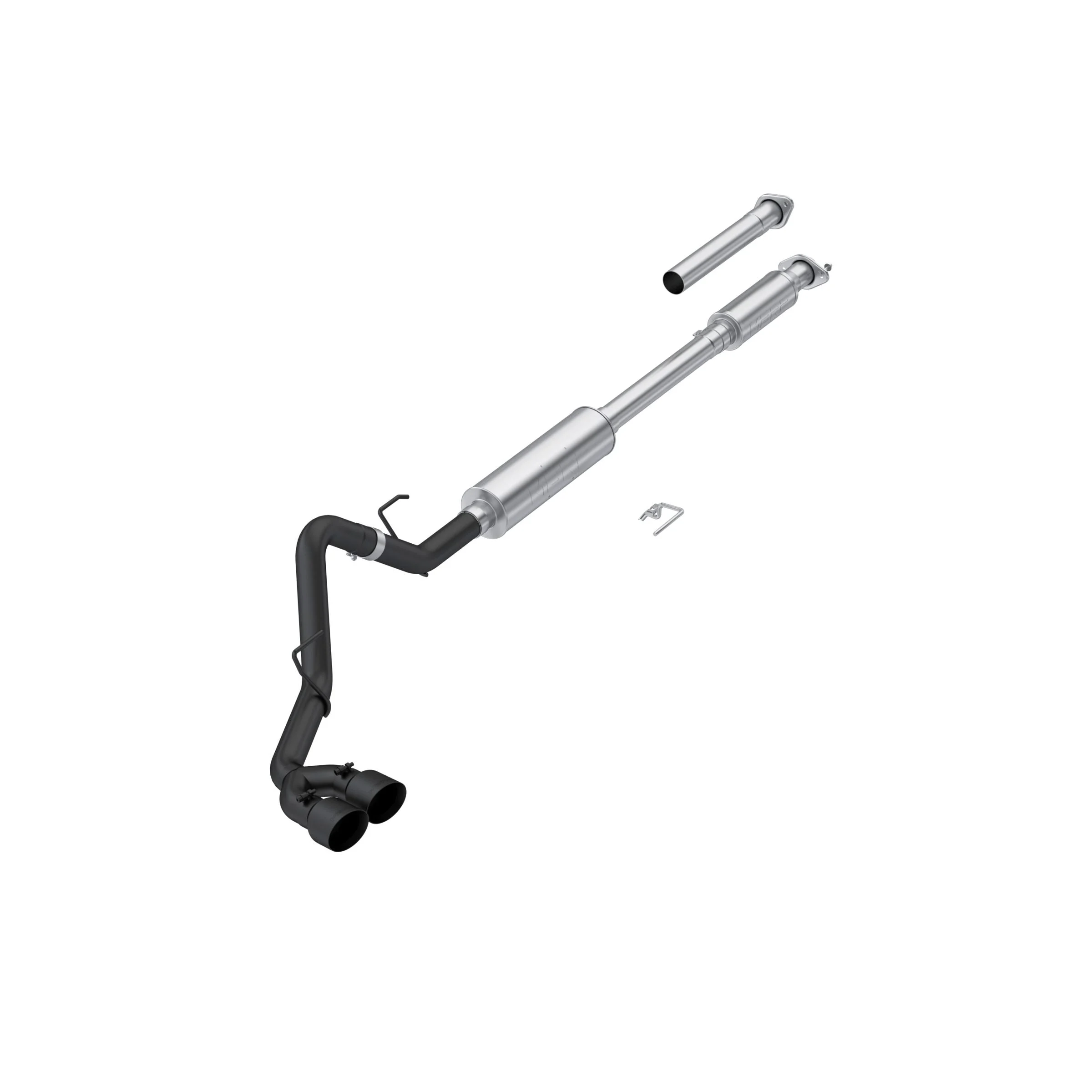 MBRP S5281BLK - Exhaust 3in. Cat Back, Passenger-side, Dual Outlet, BLK