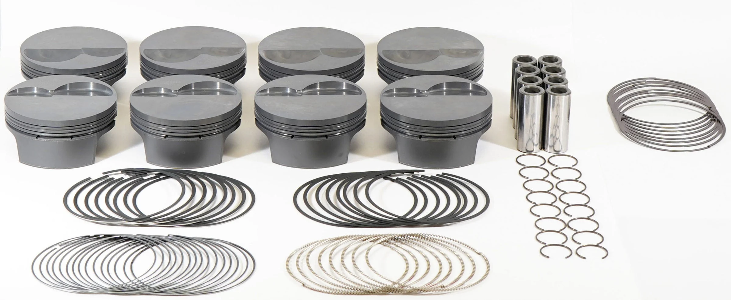 Mahle Motorsport 930250330 - Mahle MS Piston Set SBF 347ci 4.030in Bore 3.4in Stroke 5.4in Rod .927 Pin -6cc 10.4 CR Set of 8