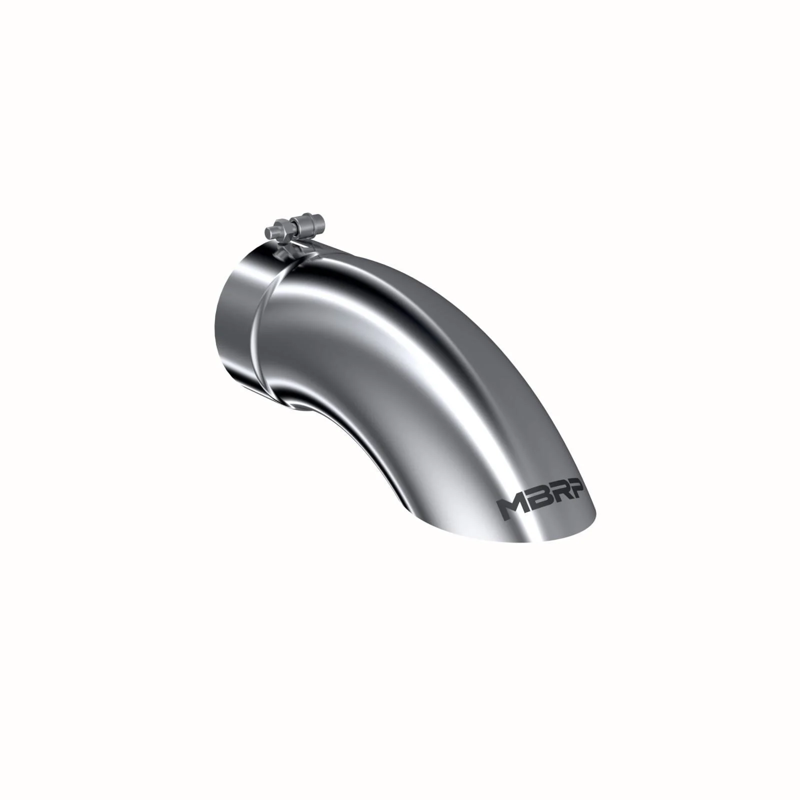 MBRP T5085 - Exhaust Tail Pipe Tip 5 Inch O.D. Turn Down 5 Inch Inlet 14 Inch Length T304 Stainless Steel