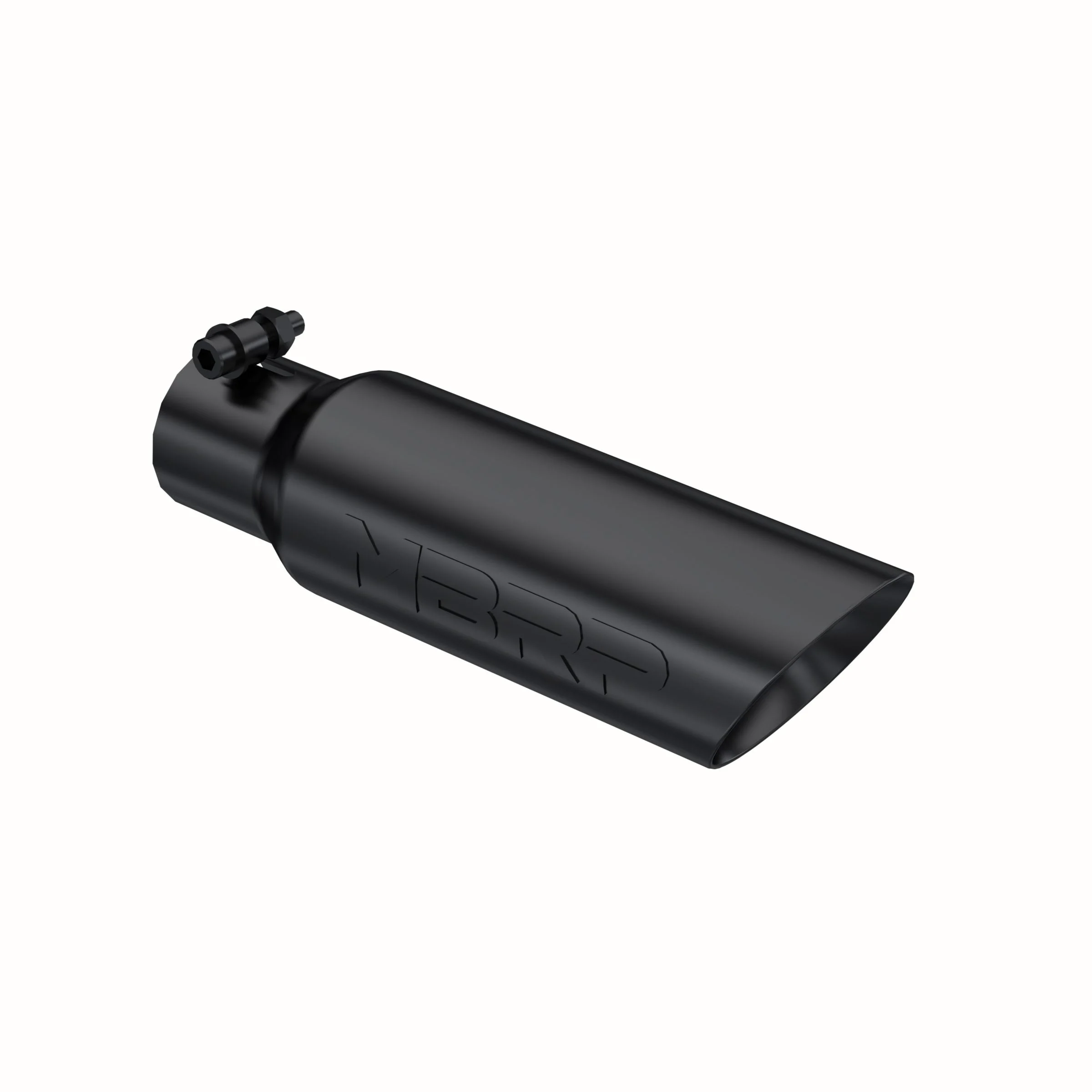 MBRP T5106BLK - Exhaust Tip 3 1/2 Inch O.D. Dual Wall Angled 2 1/2 Inch Inlet 12 Inch Length Black Finish