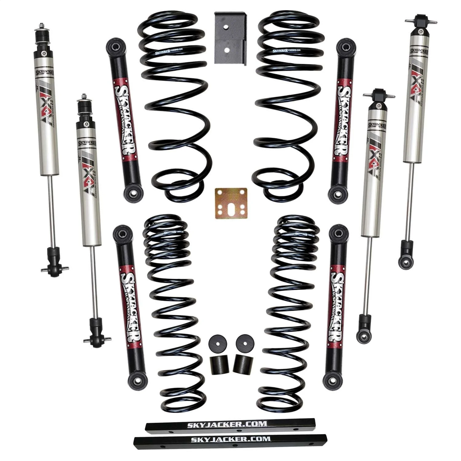 Skyjacker TJ251K-XM - 2.5 In. Suspension Lift Kit With ADX M2.0 Aluminum Monotube Shocks
