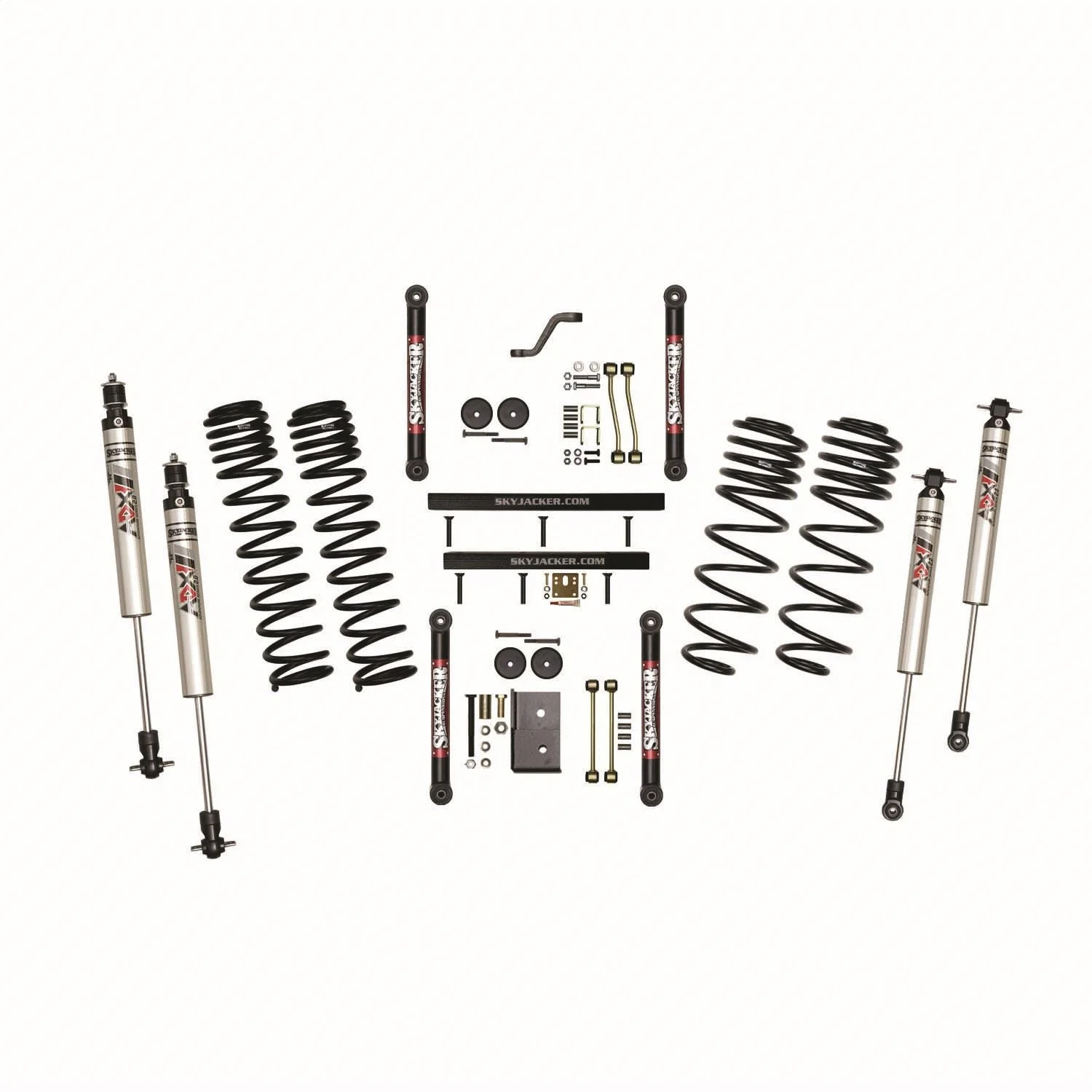 Skyjacker TJ403BKXMLT - 4 In. Suspension Lift Kit With ADX M2.0 Aluminum Monotube Shocks
