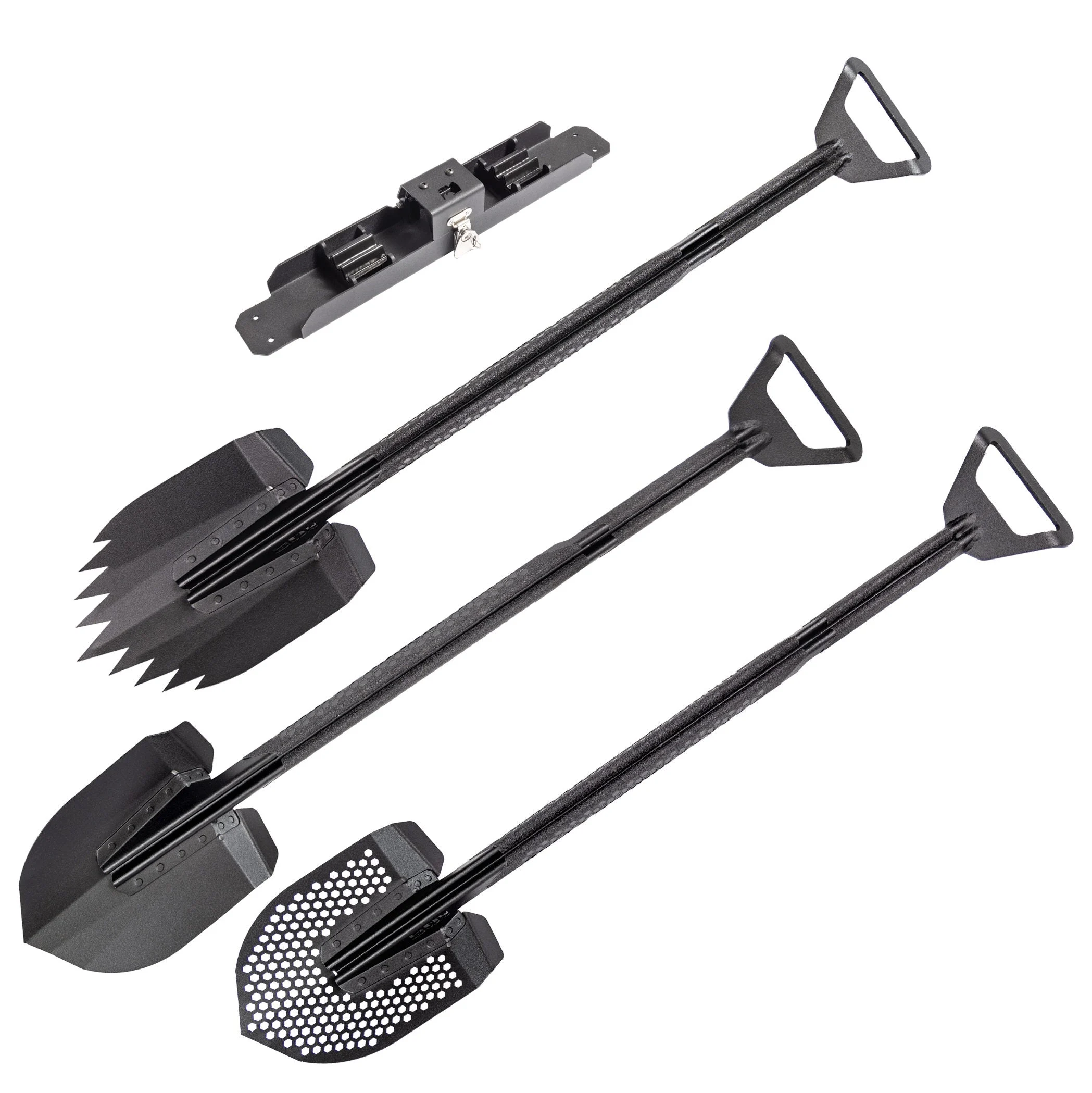 Go Rhino XG-RS50100T - - Recovery Shovel Kit W/XRS/SRM Mounting Bracket - TextBlck