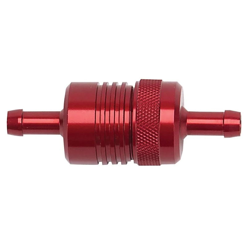 Russell Performance Red Street Fuel Filter (3in Length 1-1/8in diameter 5/16in inlet/outlet)