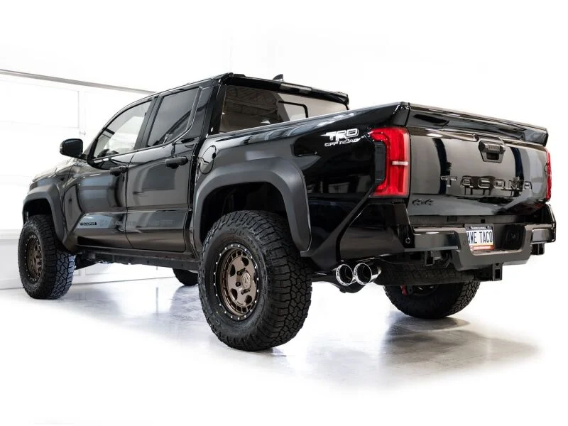 AWE Tuning Exhaust for 4th Gen Toyota Tacoma Dual Chrome Silver Tips