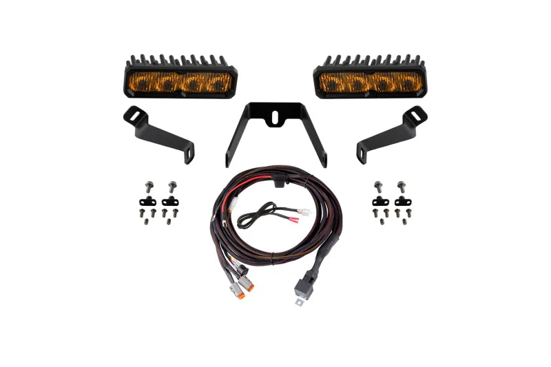 Diode Dynamics 2015-2017 Subaru WRX SS6 Max LED Kit Yellow Fog 3000K