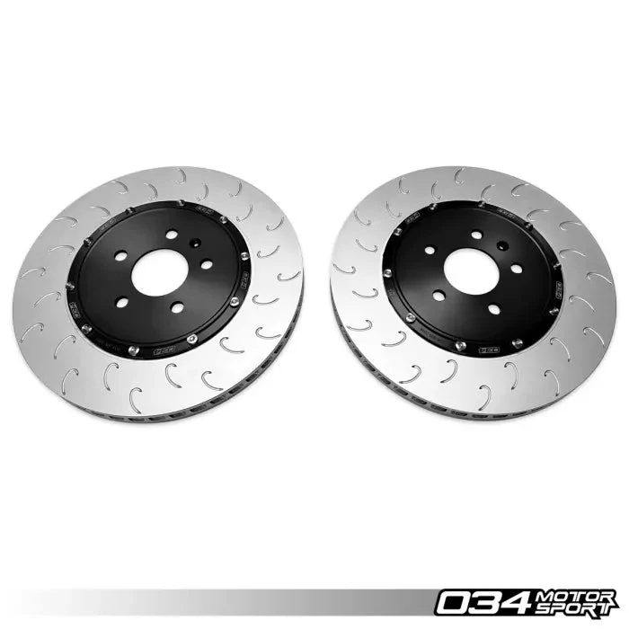 2-Piece Floating Rear Brake Rotor Upgrade Kit for Audi C8 S6/S7, D5 A8/S8, & 4M/4M.5 Q7/SQ7/Q8/SQ8