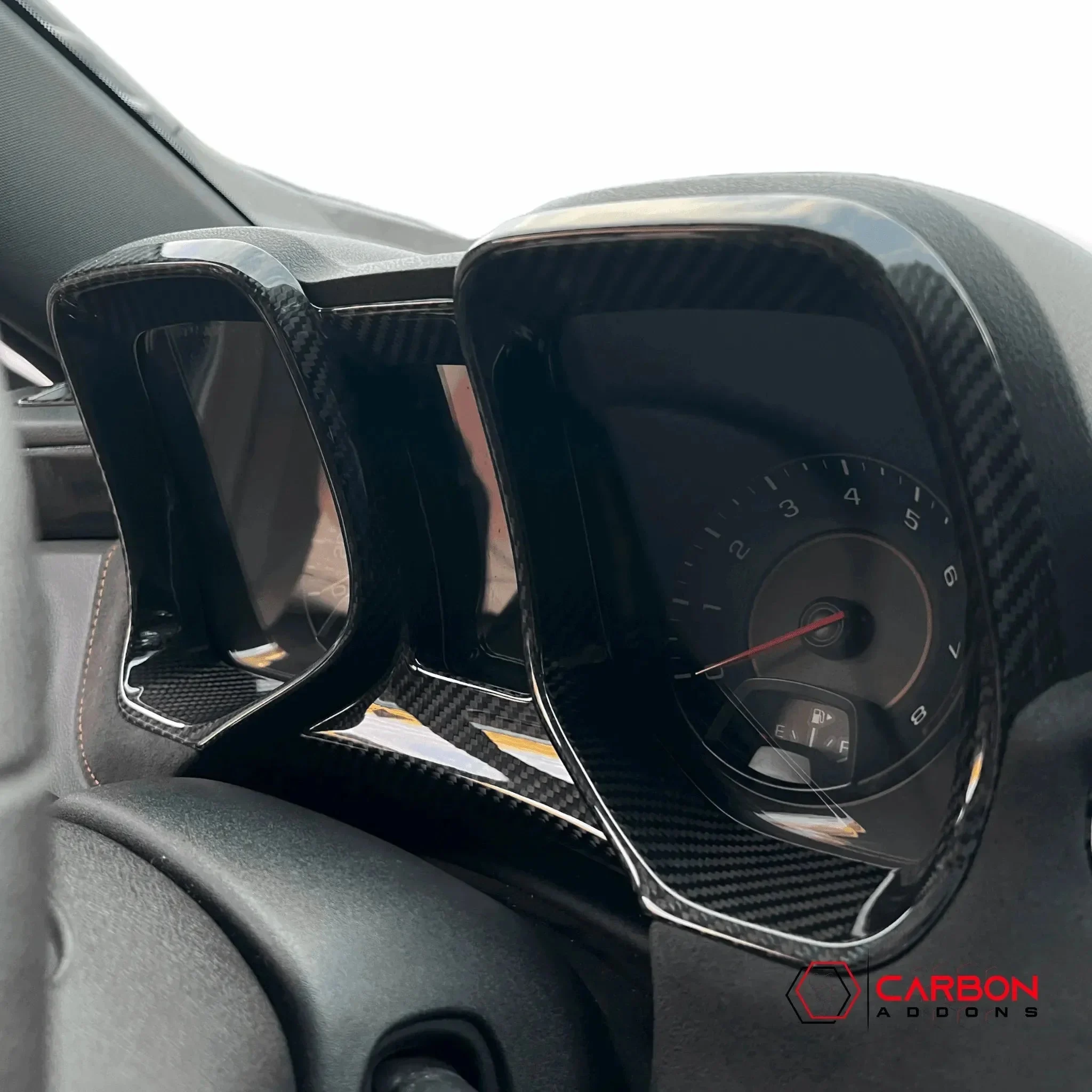 2010-2015 Chevy Camaro Carbon Fiber Gauge Cluster Trim Cover