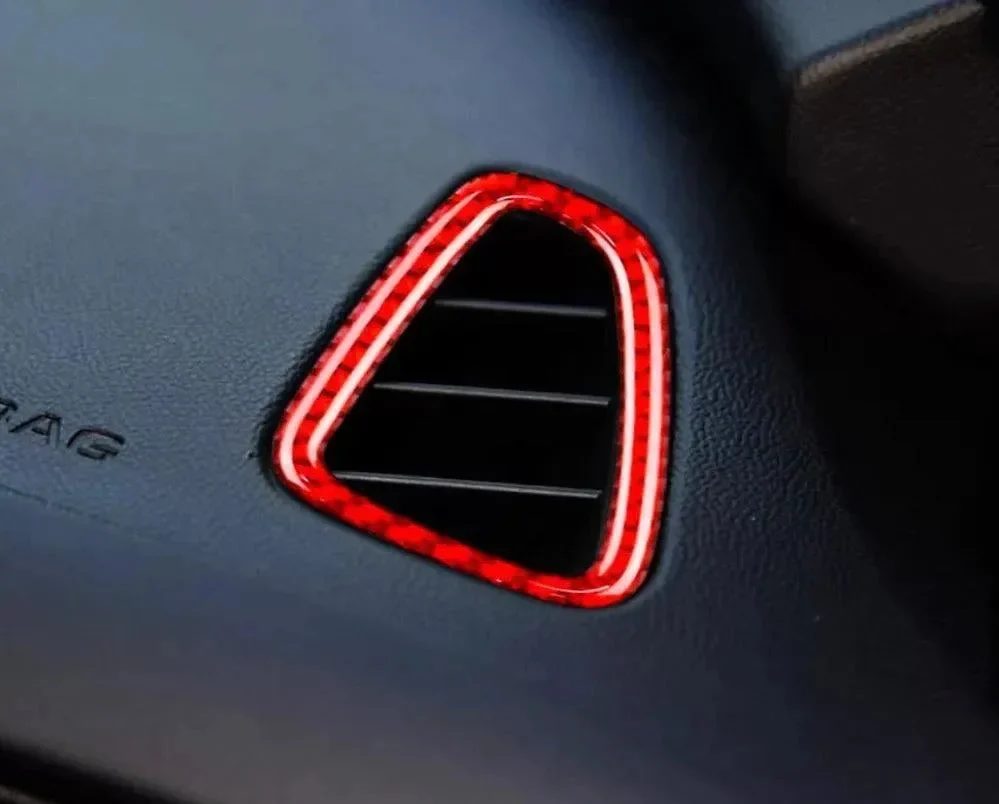 [2pcs] 2016-2024 Camaro Carbon Fiber Dash Air Vent Overlay