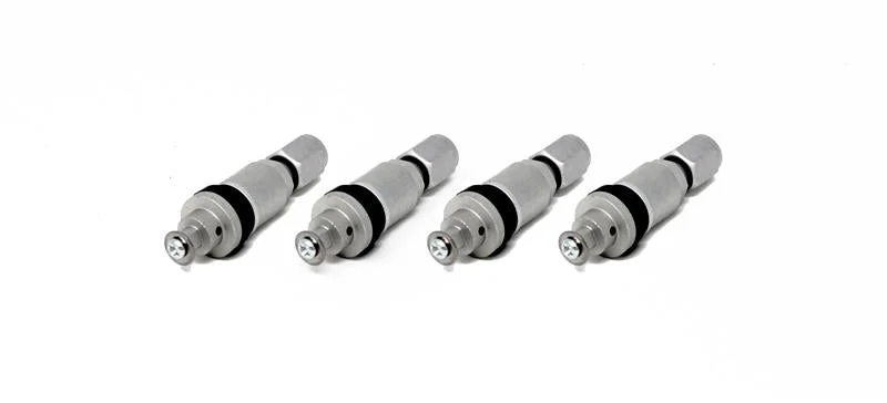 Torque Solution Billet TPMS Valve Stem Kit (Silver) 2008+ Subaru Legacy Impreza WRX / STi