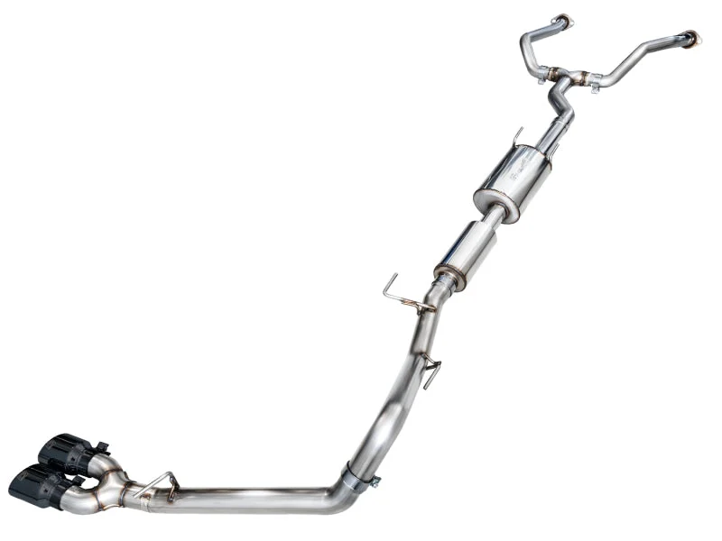 AWE Tuning 0FG Exhaust for 3rd Gen Toyota Tundra - Dual Diamond Black Tips