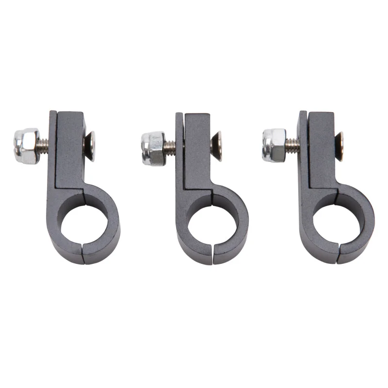 Russell Line Clamp For -6 Tubing Black Anodize (4 Pack)
