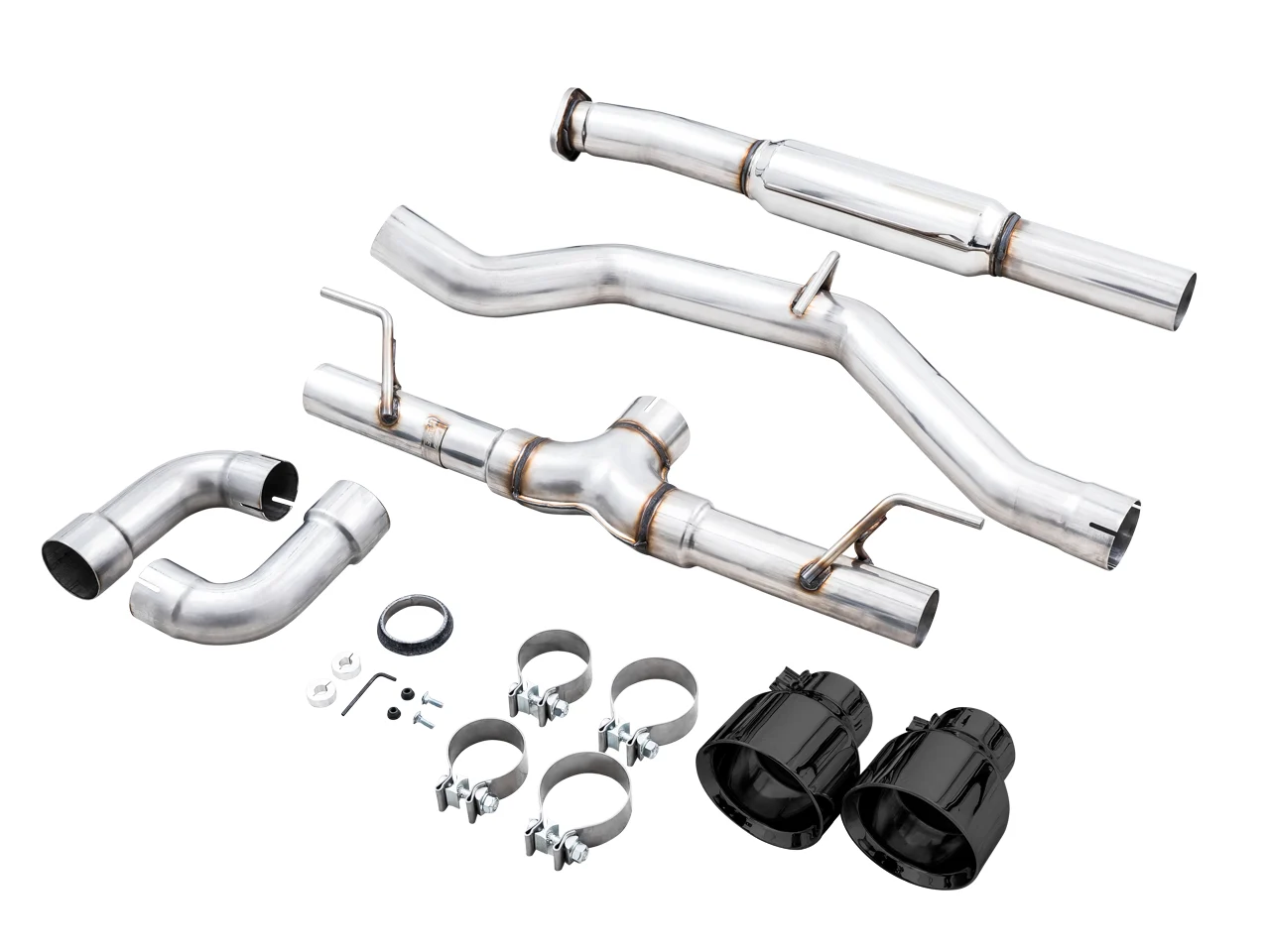 AWE Tuning Subaru BRZ/ Toyota GR86/ Toyota 86 Touring Edition Cat-Back Exhaust- Diamond Black Tips