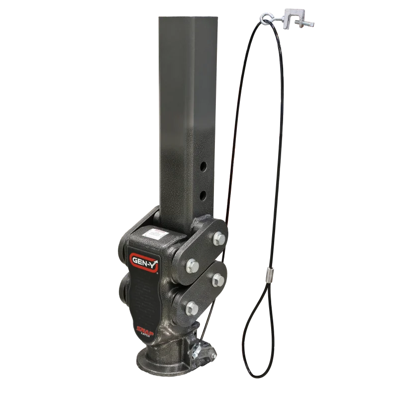 Gen-Y Spartan Torsion-Flex 2.5in Offset 4in SQ Tube Gooseneck 2-5/16in Coupler Standard Height