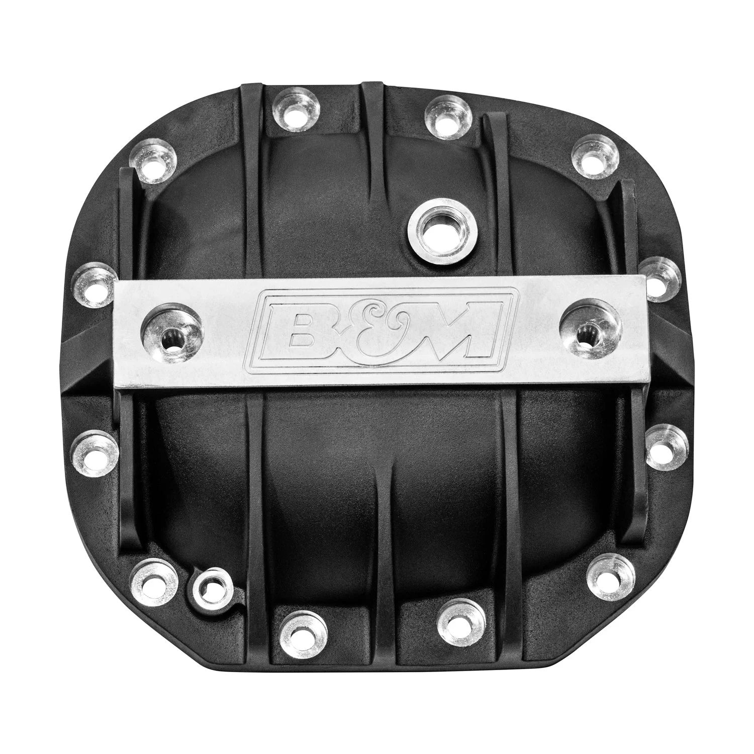 B&M Hi-Tek Aluminum Differential Cover for Ford Super 8.8 - Black