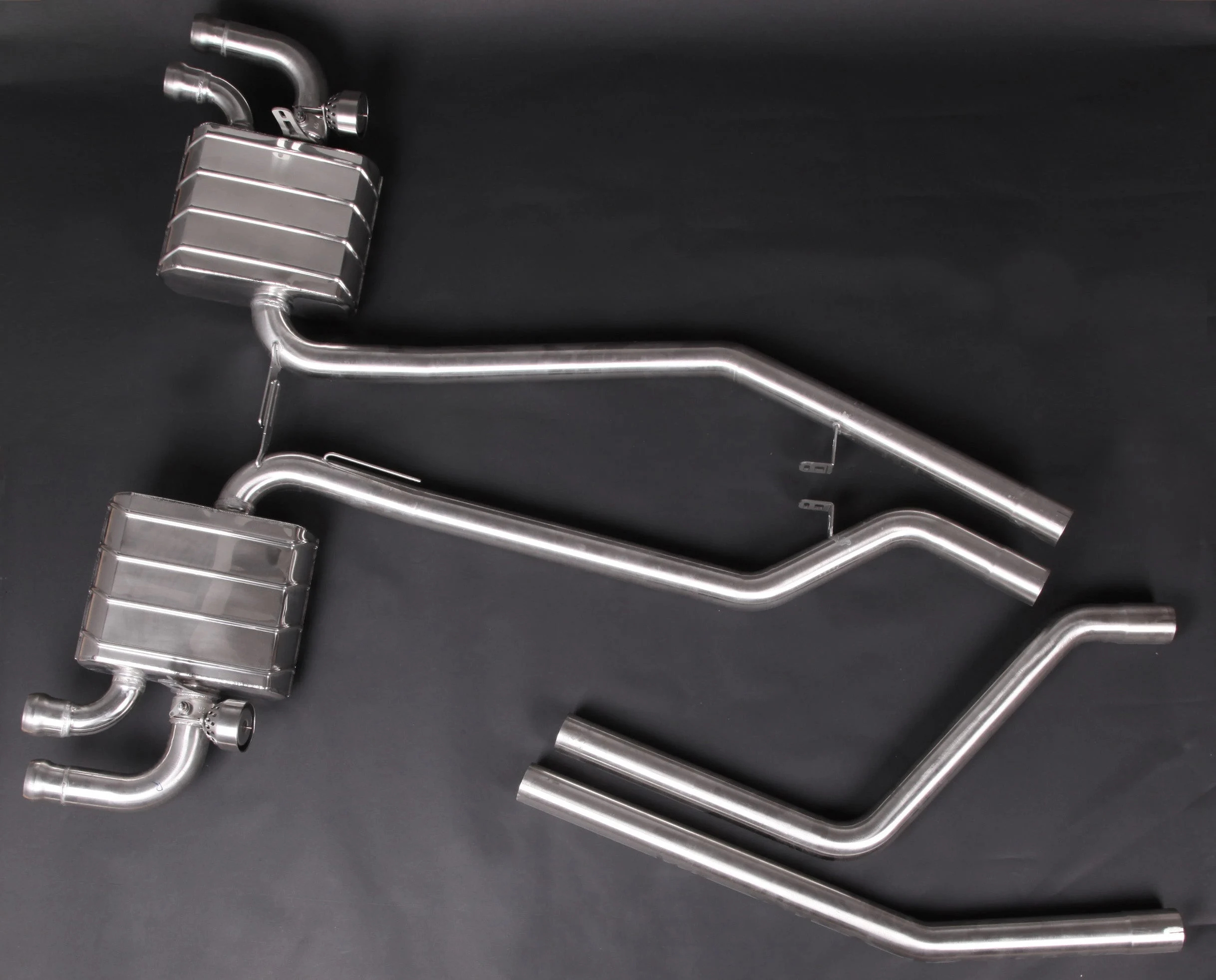 Porsche 958.1 Cayenne Turbo/S ('10-14) - ECE Valved Exhaust + MidPipes (CES3)