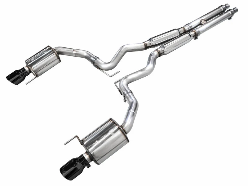 AWE Tuning 2024 Ford Mustang GT Fastback S650 RWD Touring Catback Exhaust w/ Dual Diamond Black Tips