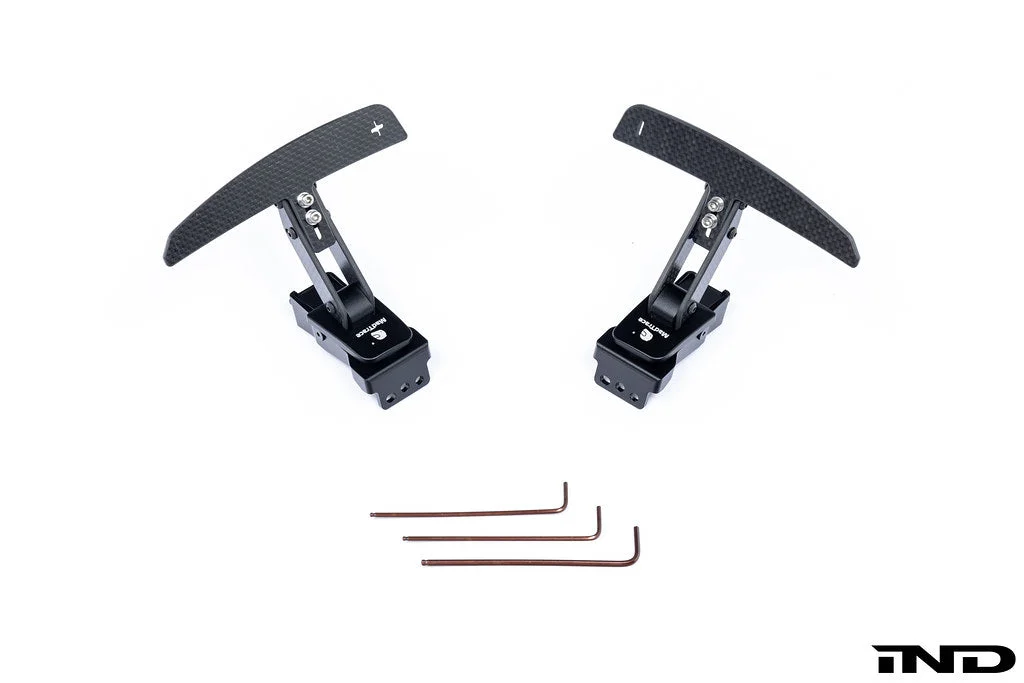 JQ Werks / MadTrace Porsche Clubsport Magnetic Shift Paddle Set - Carbon