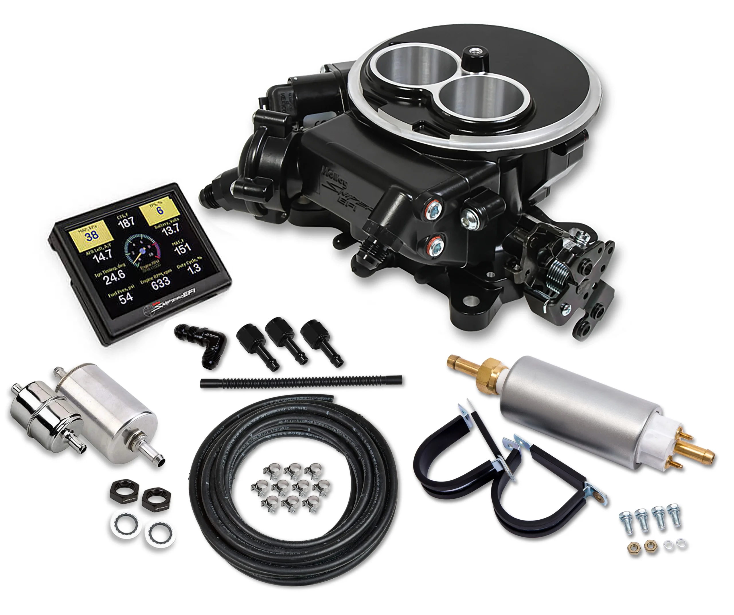 Supports Up To 350 HP - 3.5 in. Handheld Monitor - Return Fuel System