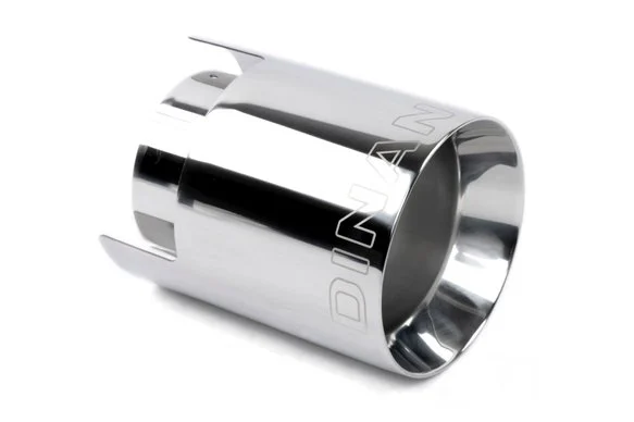 Dinan Double-Walled 4.5" Clamp-On Exhaust Tip (Polished) Polished - 4.5" Outlet, 3.25" Inlet