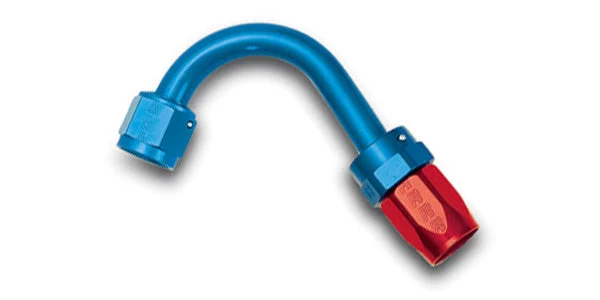 Russell Performance -16 AN Red/Blue 150 Degree Full Flow Swivel Hose End (With 1-1/2in Radius)
