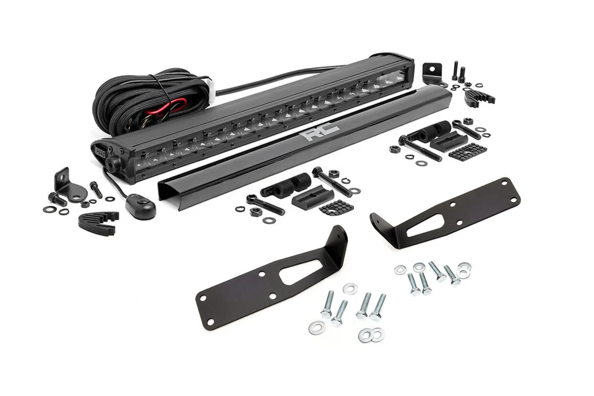LED Light Kit | Bumper Mount | 20" Black Single Row | Ram 2500 (03-18)/3500 (03-18)