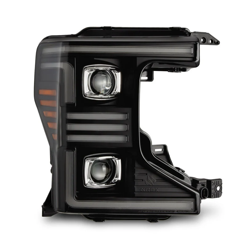 AlphaRex 20-22 Ford F150 Pro-Series Projector Headlights Black w/ Activation Light / Seq. Sig. / DRL