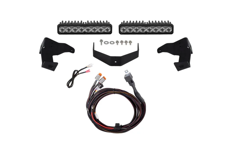 Diode Dynamics 2024-2026 Toyota Tacoma Stealth Lightbar SS10 Sport White Driving 6000K