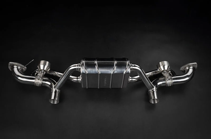 Porsche 718 GT4RS - Valved Muffler + Slanted Wicrom Tips (for PSE)