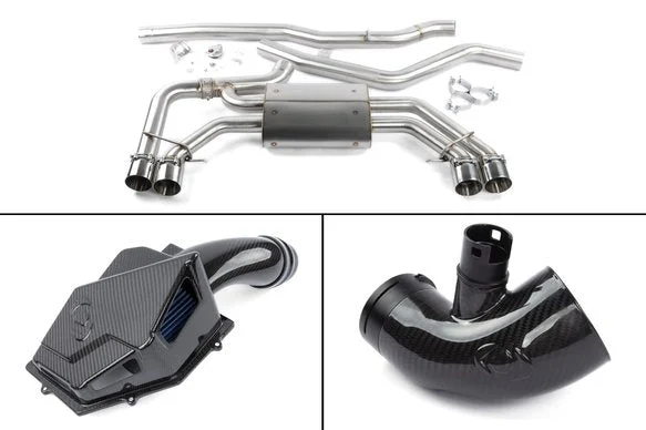 Dinan G0x X3/X4 M40i Foundation Package (F) Carbon Intake / Black Exhaust / Turbo Inlet