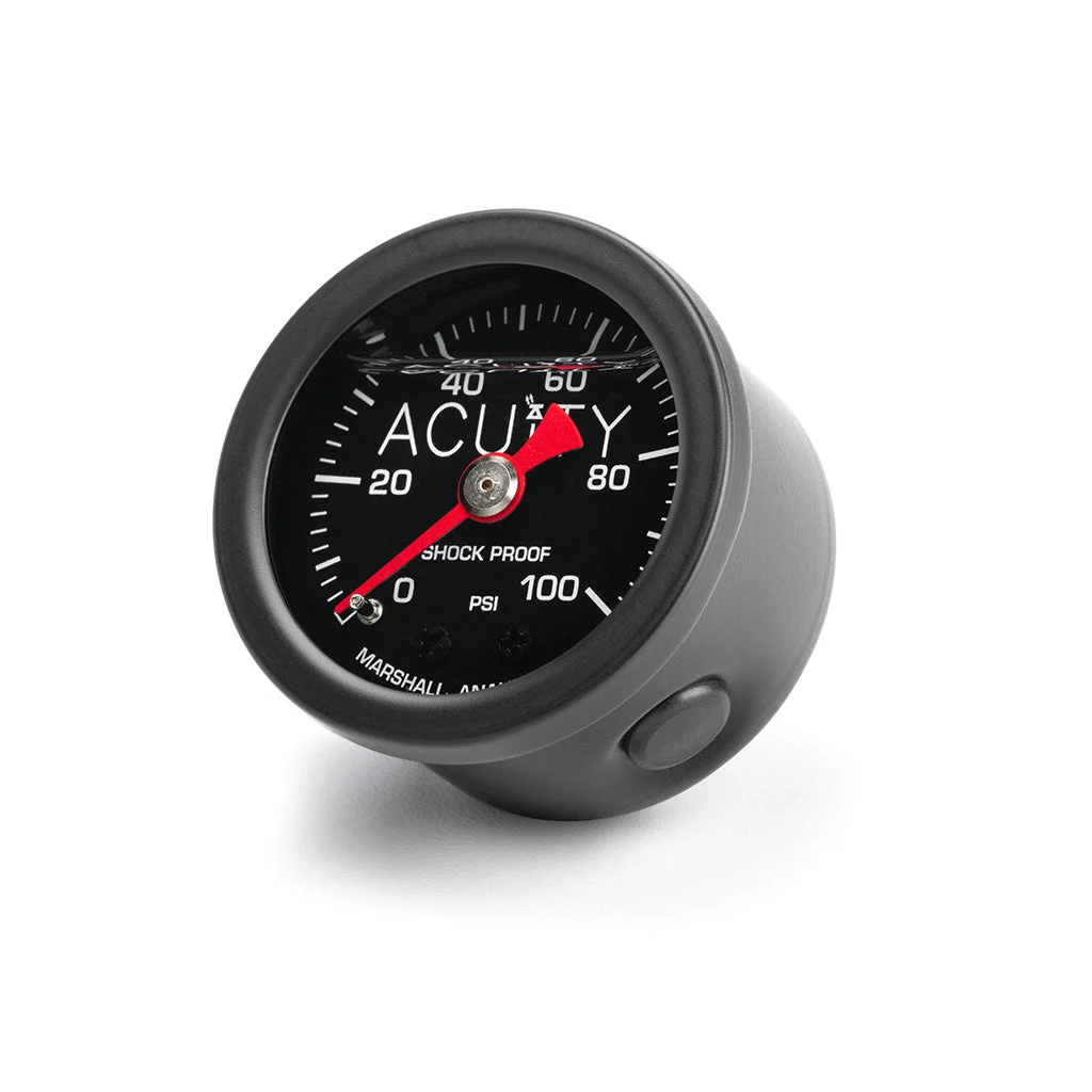 100 PSI Fuel Pressure Gauge in Satin Black Finish