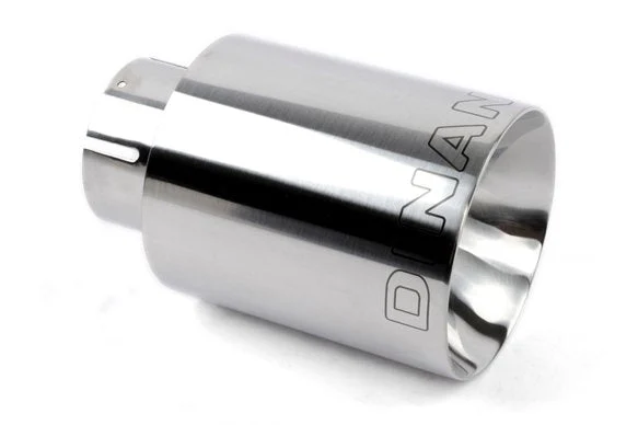 Dinan Double-Walled 4" Clamp-On Exhaust Tip (Polished) Polished - 4" Outlet, 2.5" Inlet