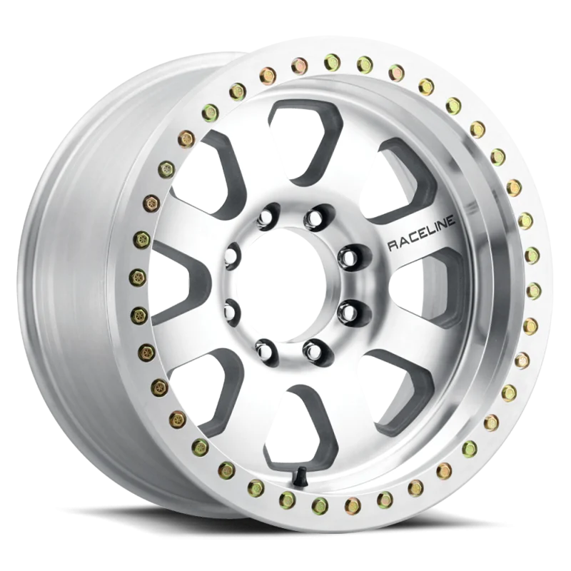 Raceline RT260M Avenger 20x10in / 8x165.1 BP / -12mm Offset / 130.81mm Bore- Machined Beadlock Wheel