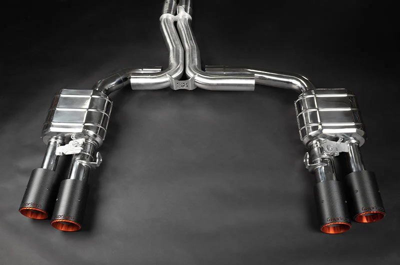 Audi S8 (D5) - Valved Catback Exhaust System + Capristo Tips (OE Actuators)