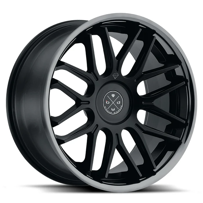 Blaque Diamond BD-27 - Satin Black w/ Black Chrome Lip