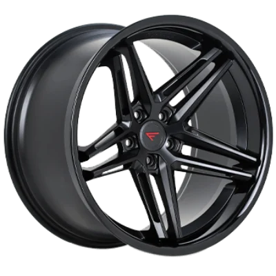 Ferrada Wheels CM1 Matte Black / Gloss Black Lip 20x8.5 5x112 ET40 66.56 Slight Concavity