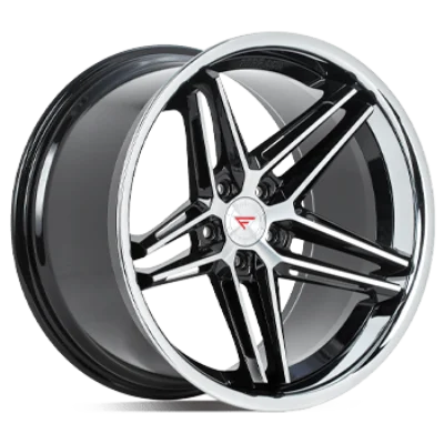 Ferrada Wheels CM1 Machine Black / Chrome Lip 20x10.5 5x112 ET40. 66.56 Deep Concavity