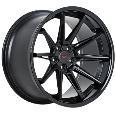 Ferrada Wheels CM2 Matte Black / Gloss Black Lip 19x10.5 5x120 ET42 72.56 Deep Concavity